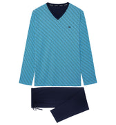 Cameron Long Sleepwear | Blue Print 402740-I0bi